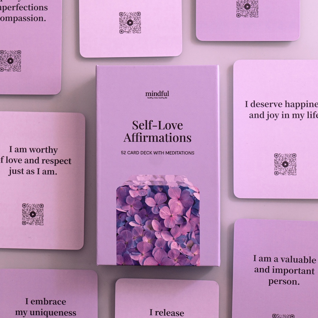 Meditation App Card Deck — 52 Guided Sessions, QR Codes