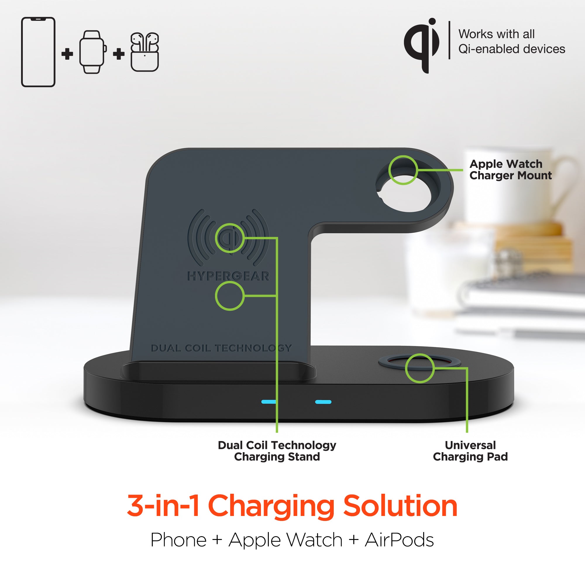 Wireless Charger Dock Side View