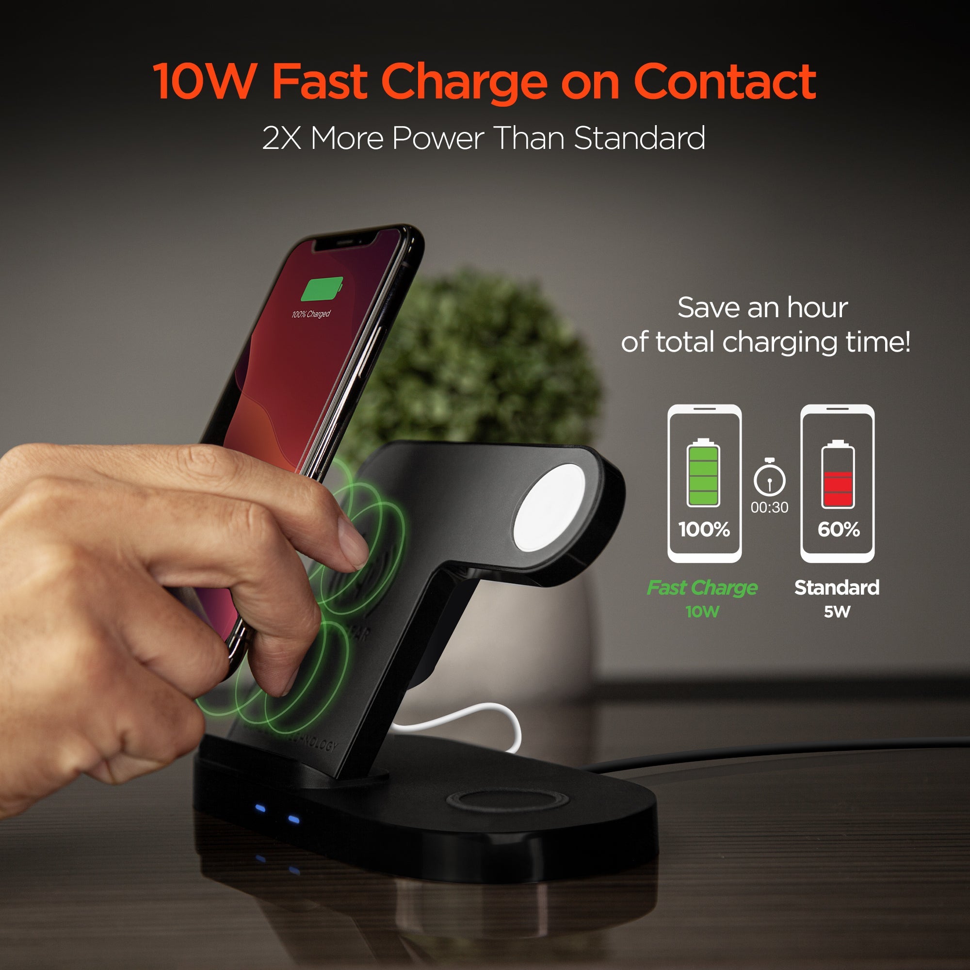 Wireless Charger in Use
