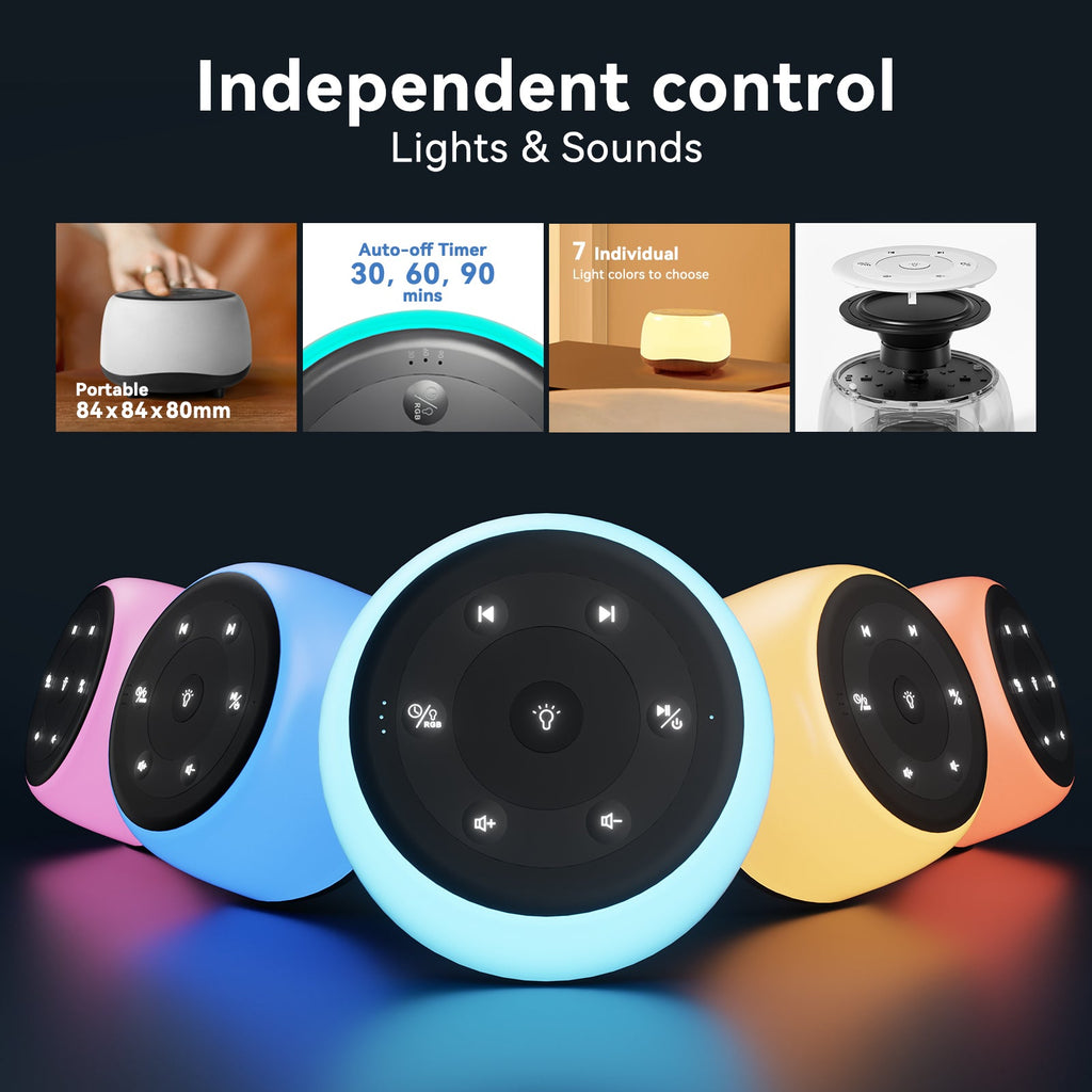 White Noise Sleep Machine 30 Soothing Sounds