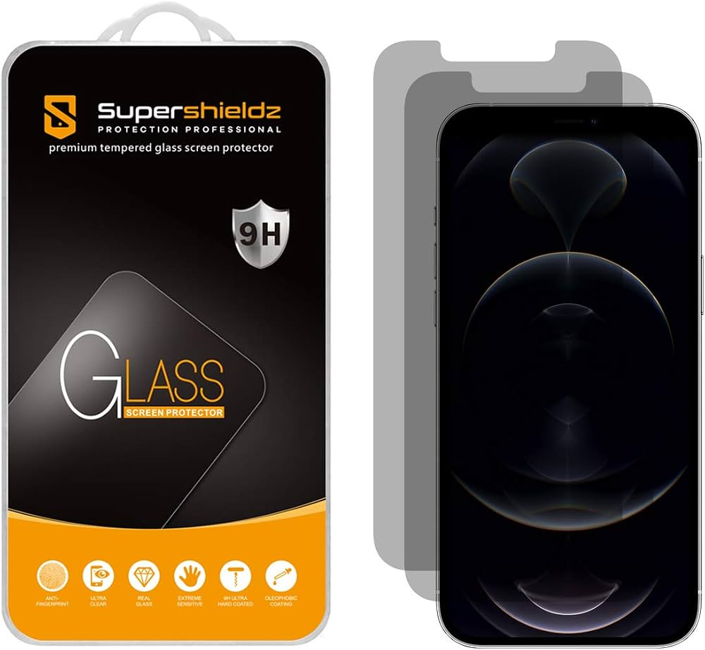 Privacy Tempered Glass 2-Pack — Anti-Spy, 9H, Bubble-Free