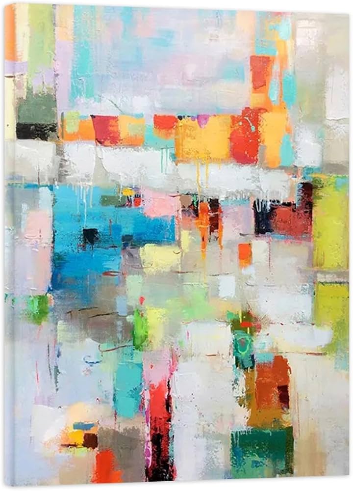 Abstract Canvas Print — 50x70cm, Stretched, Ready to Hang