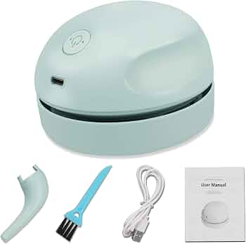 Desktop Vacuum Robot — Mini, USB-C, Auto-Clean, Quiet