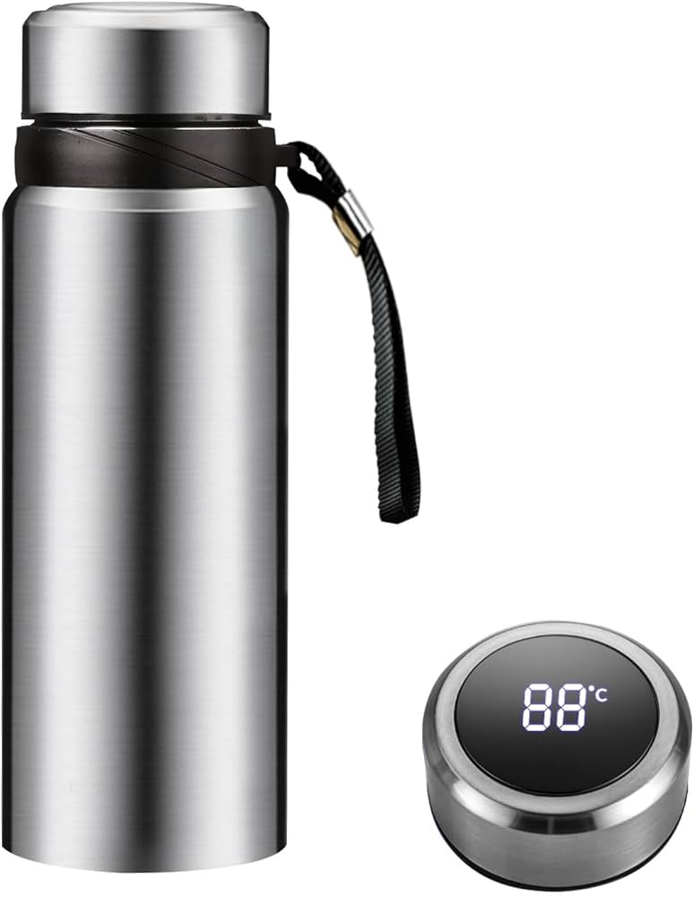 Smart LED Temperature Water Bottle - Hydration Tracker