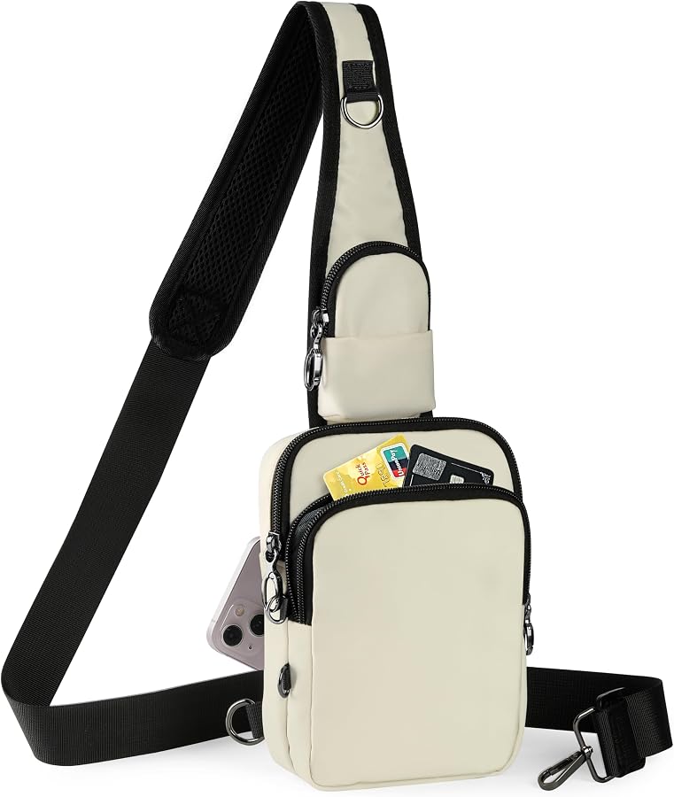 Anti-Theft Shoulder Bag Hidden Zippers RFID
