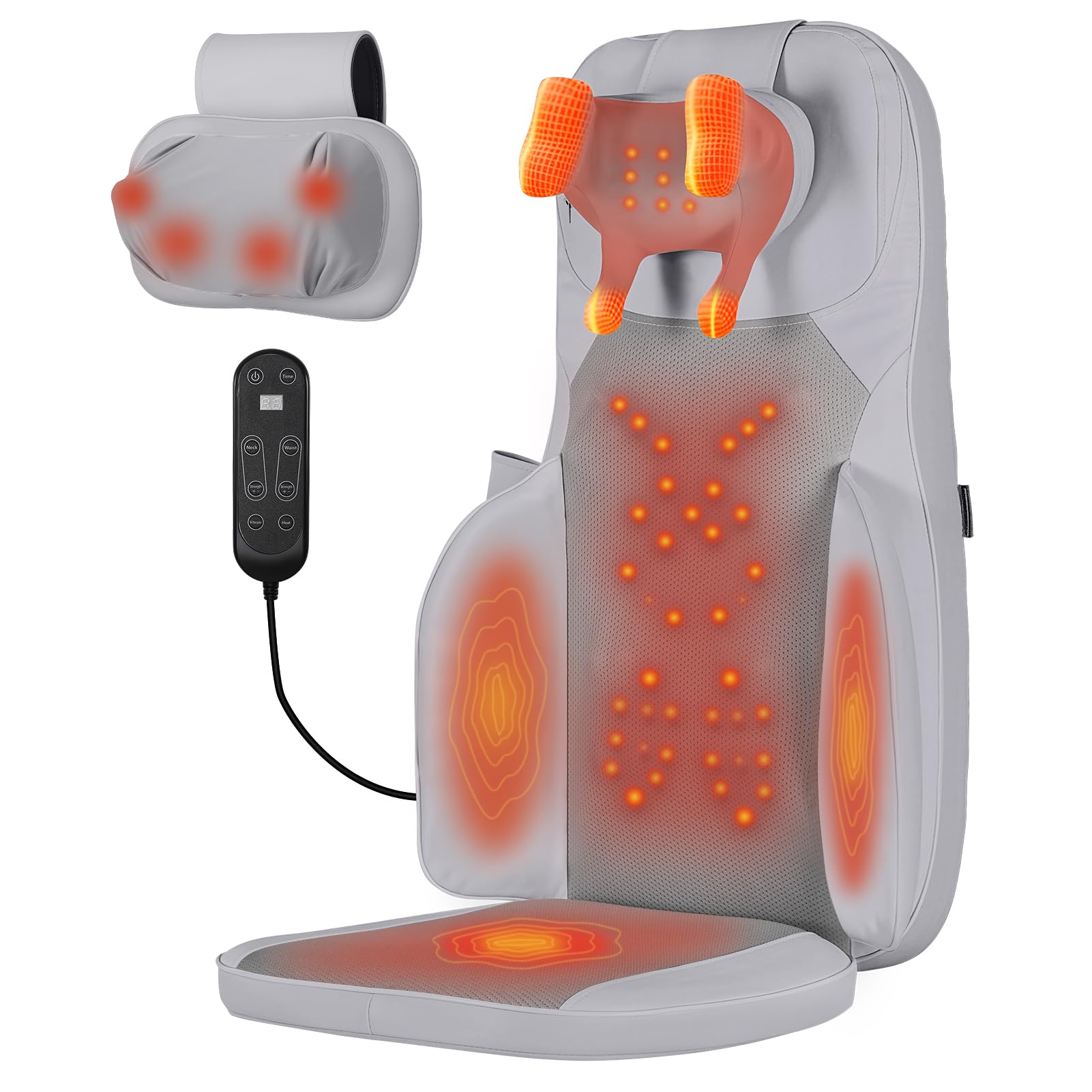 Shiatsu Neck and Back Massager with Heat 3D Kneading