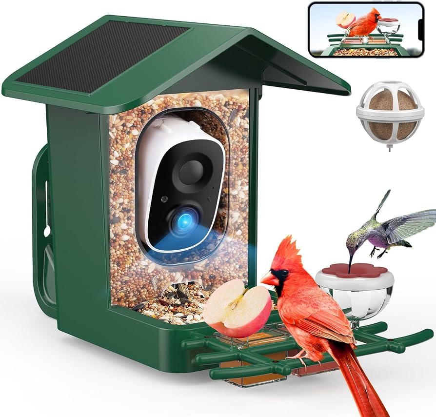 Bird Feeder Camera — 1080p, AI Bird ID