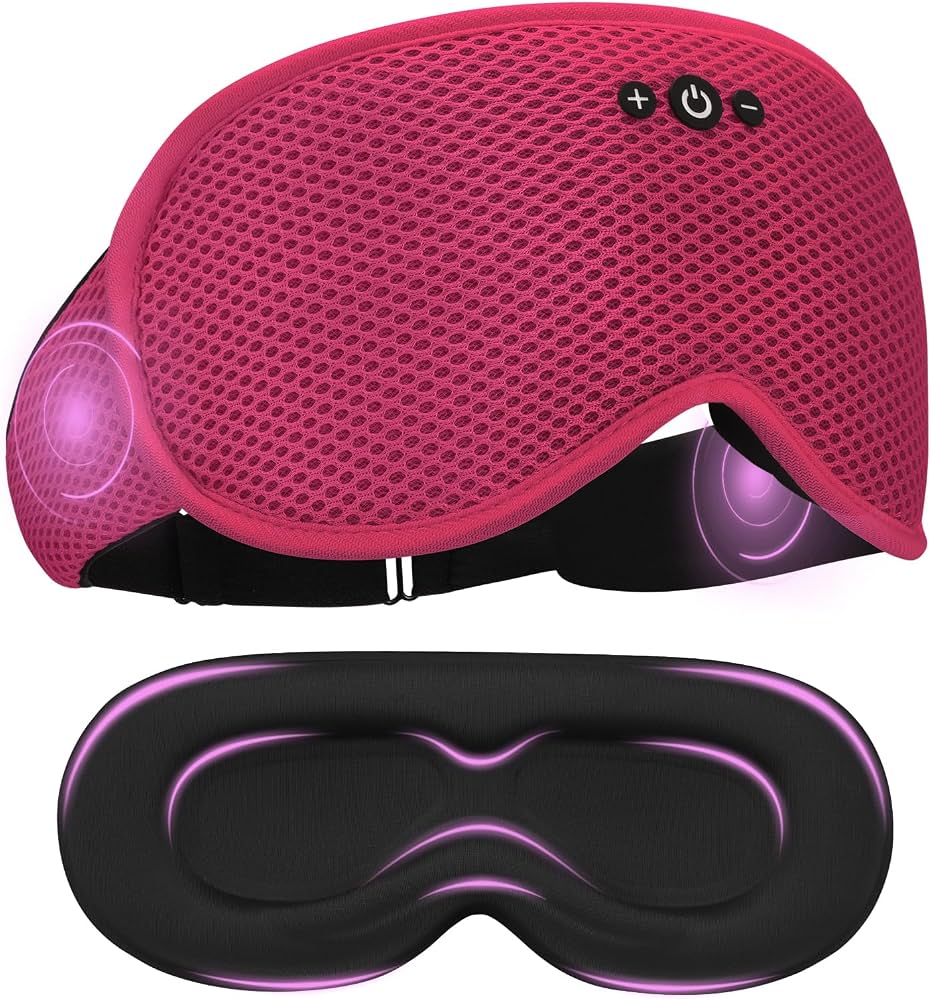 Eye Mask with Bluetooth Speakers 3D Contour Adjustable