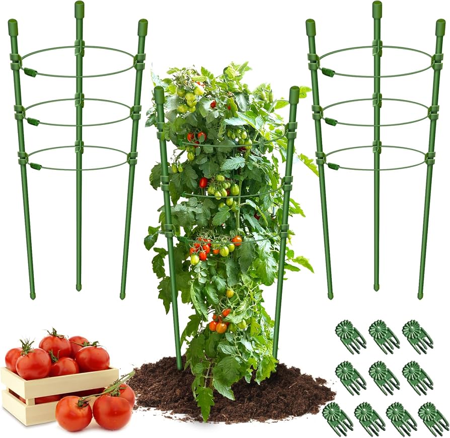 Plant Support Cage Stackable Tomato Rings