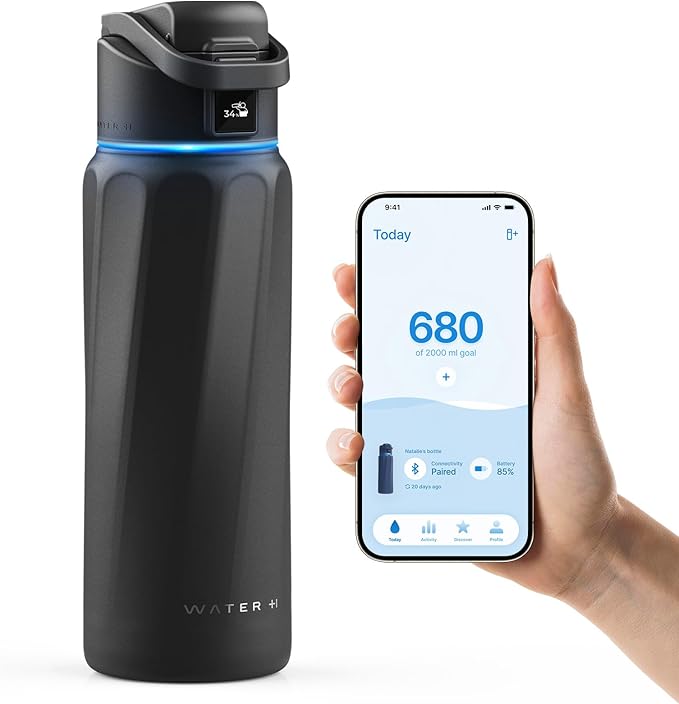 Smart LED Water Bottle - Track Hydration Goals
