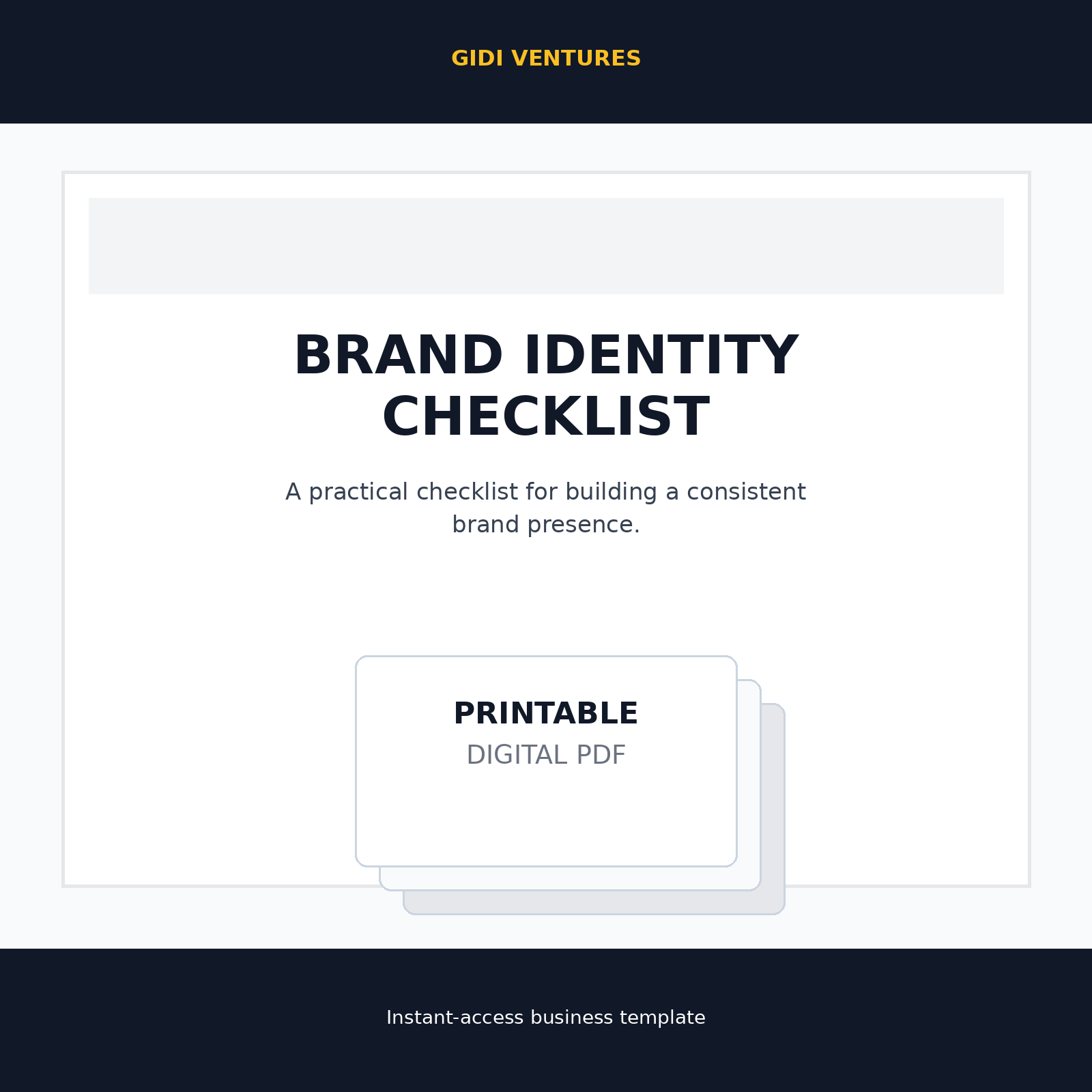 Brand Identity Checklist digital product mockup