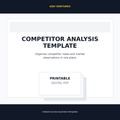 Competitor Analysis Template digital product mockup
