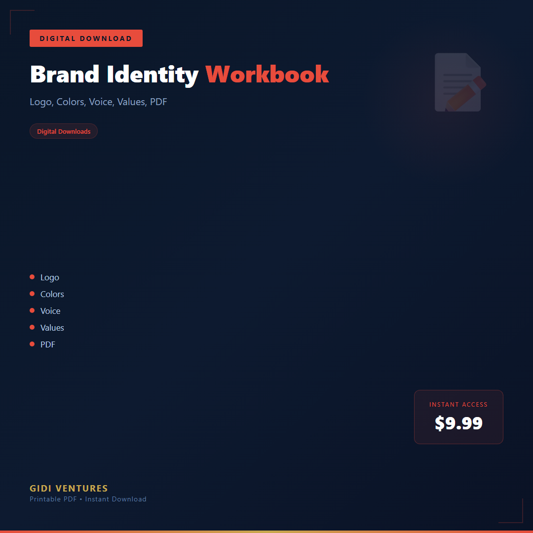 Brand Identity Workbook
