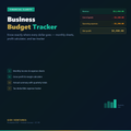 Business Budget Tracker - Monthly Financial Sheets