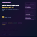Product Description Template Pack - 15 Proven Templates