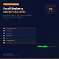 Small Business Starter Checklist - 90-Day Roadmap