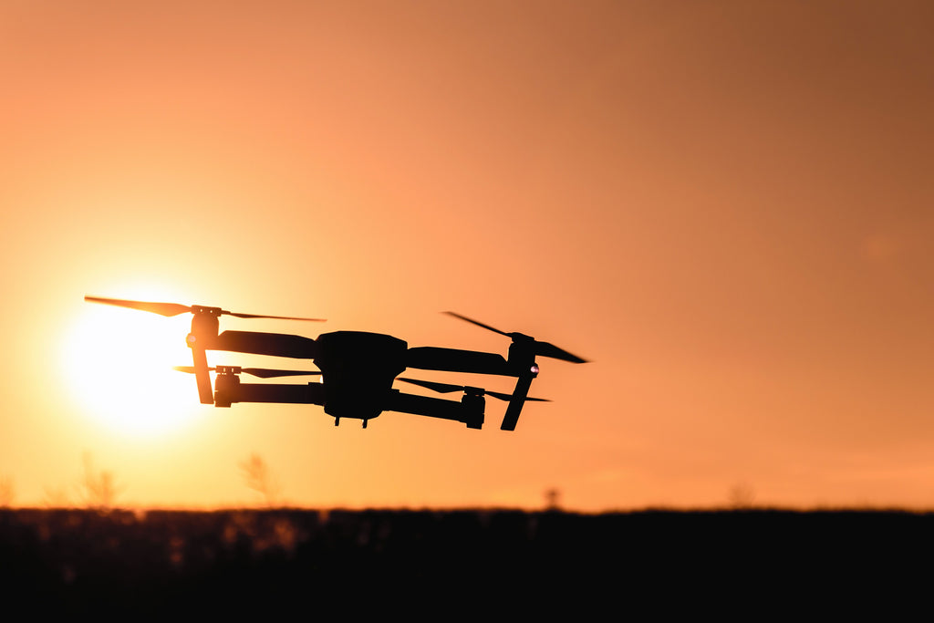 Professional drone flight outdoor