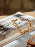 18K Gold Anniversary Gift Set Diamond Pendant Earrings Bracelet Trio