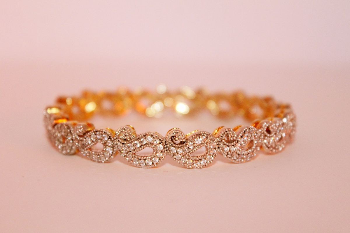 Gold charm bracelet luxury jewellery 18K vermeil