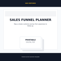 Sales Funnel Planner digital product mockup